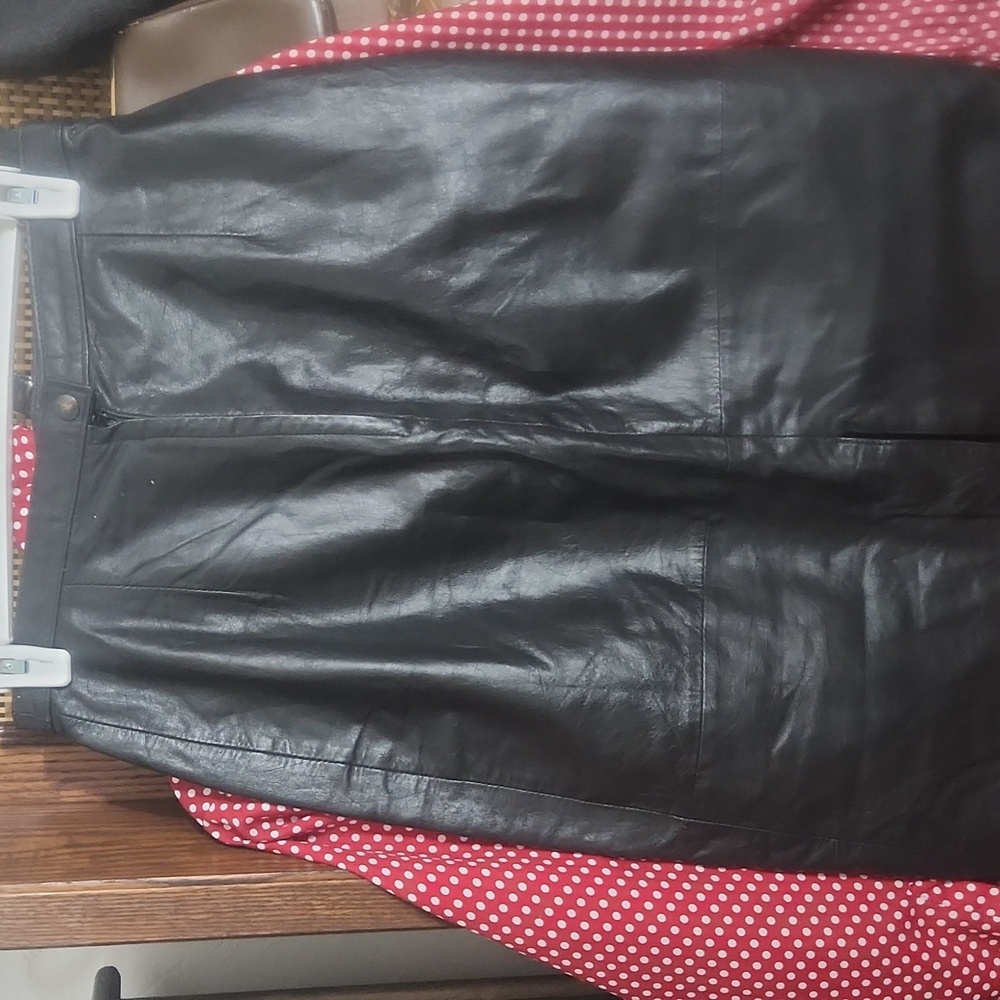 Vintage leather skirt